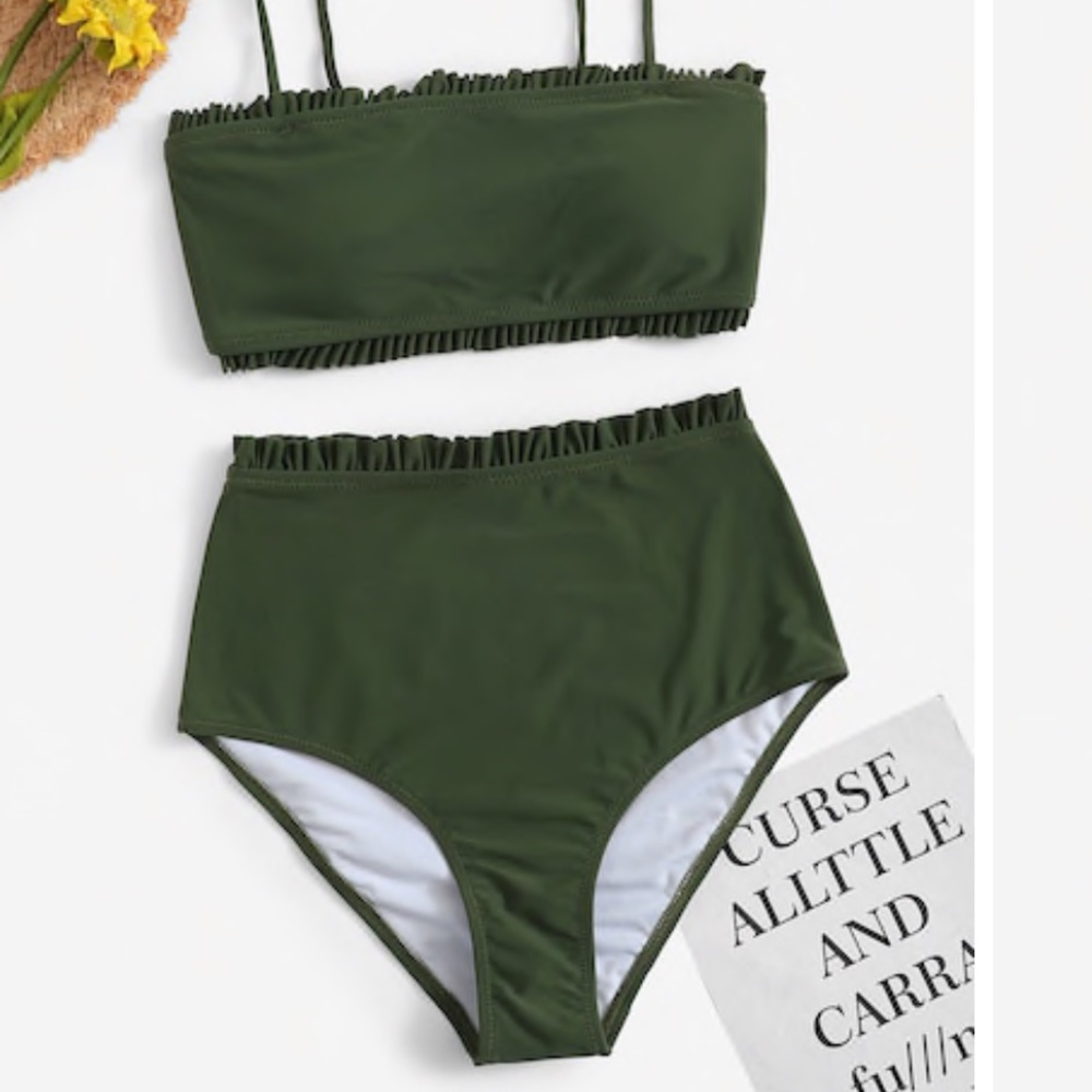 Ruffle high waist bottoms